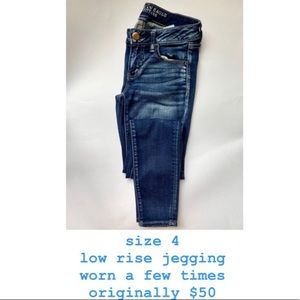 Low rise jeans